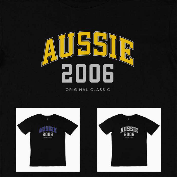 Aussie College Style 18th birthday t-shirt