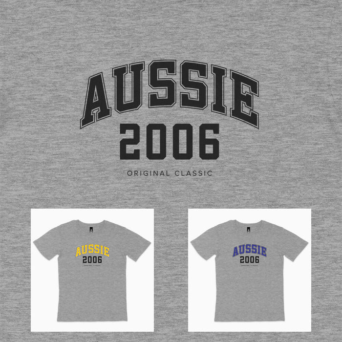 Aussie College Style 18th birthday t-shirt