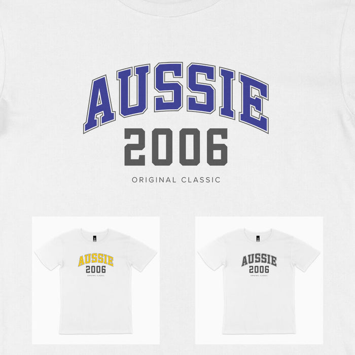 Aussie College Style 18th birthday t-shirt