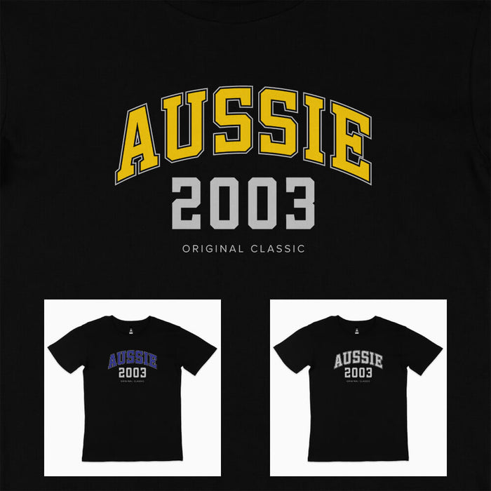 Aussie College Style 21st birthday t-shirt