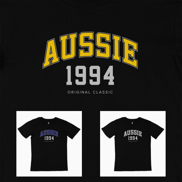 Aussie College Style 30th birthday t-shirt