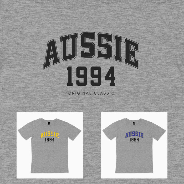 Aussie College Style 30th birthday t-shirt