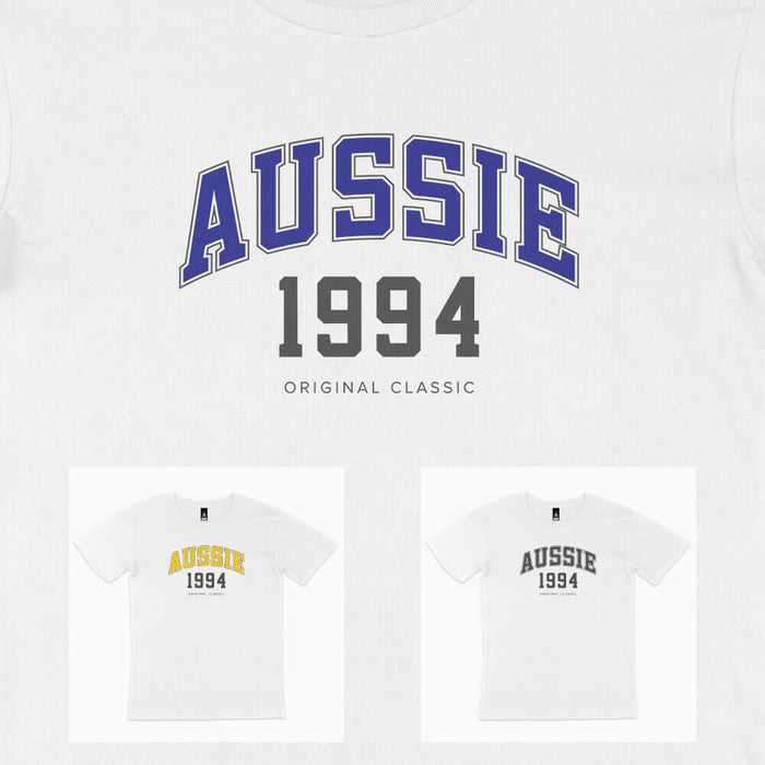 Aussie College Style 30th birthday t-shirt