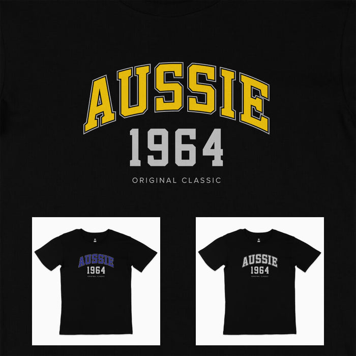 Aussie College Style 60th birthday t-shirt