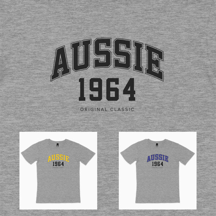 Aussie College Style 60th birthday t-shirt