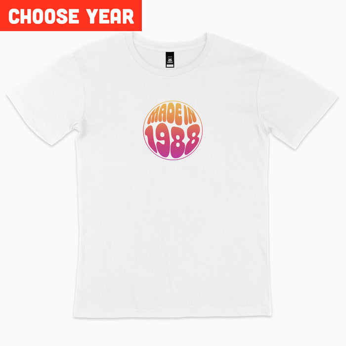 Retro Circle birthday t-shirt