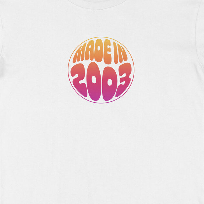 Retro Circle 21st birthday t-shirt