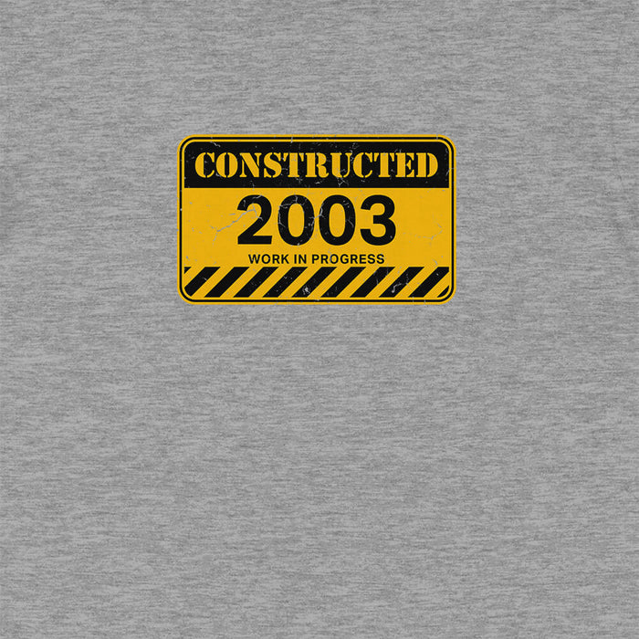 Constructed 21st birthday t-shirt