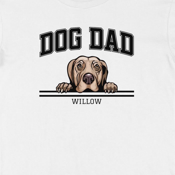 Dog Dad athletic style personalised t-shirt