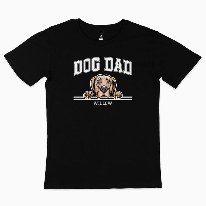 Dog Dad athletic style personalised t-shirt