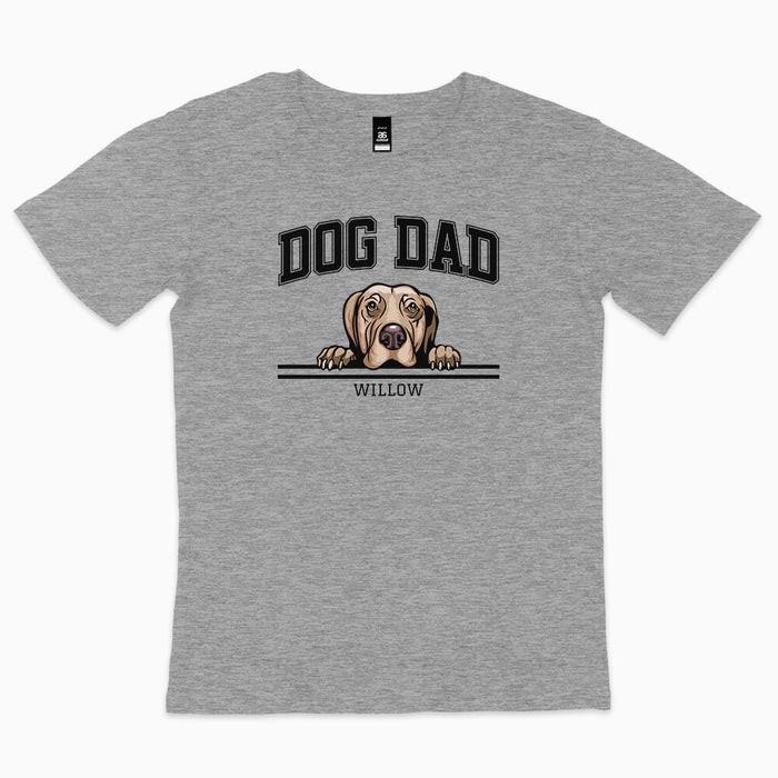 Dog Dad athletic style personalised t-shirt