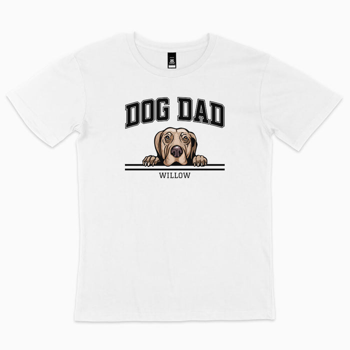 Dog Dad athletic style personalised t-shirt