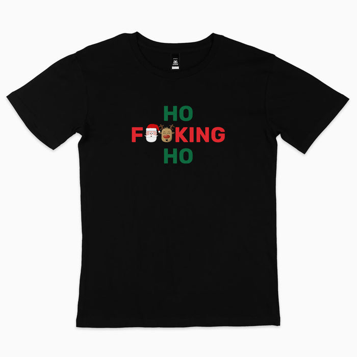 Ho F**king Ho rude Christmas t-shirt