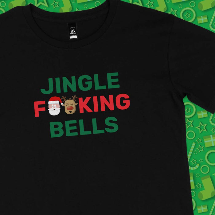 Jingle F**king Bells rude Christmas t-shirt