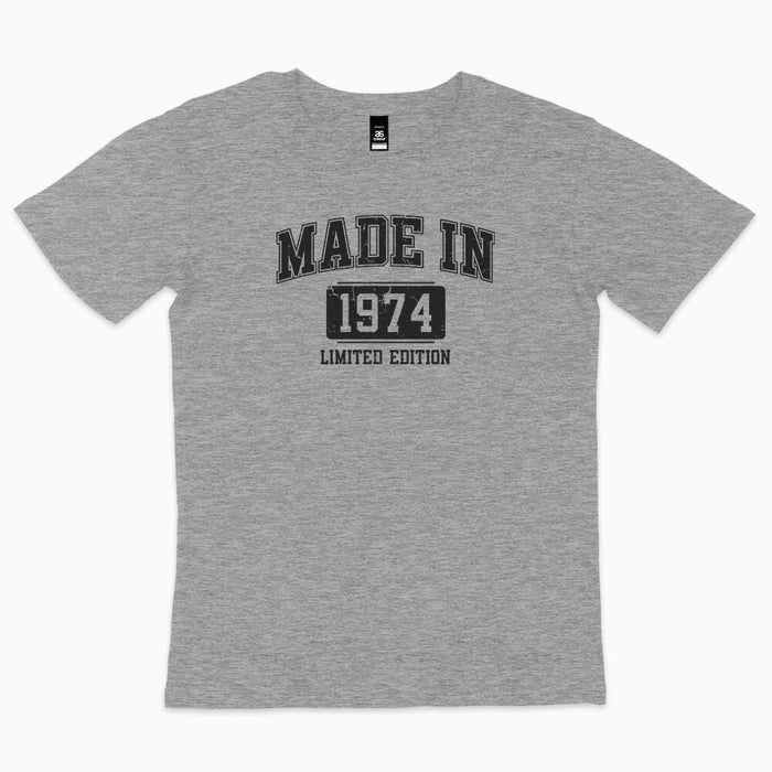 Made In College Style 50th birthday t-shirt