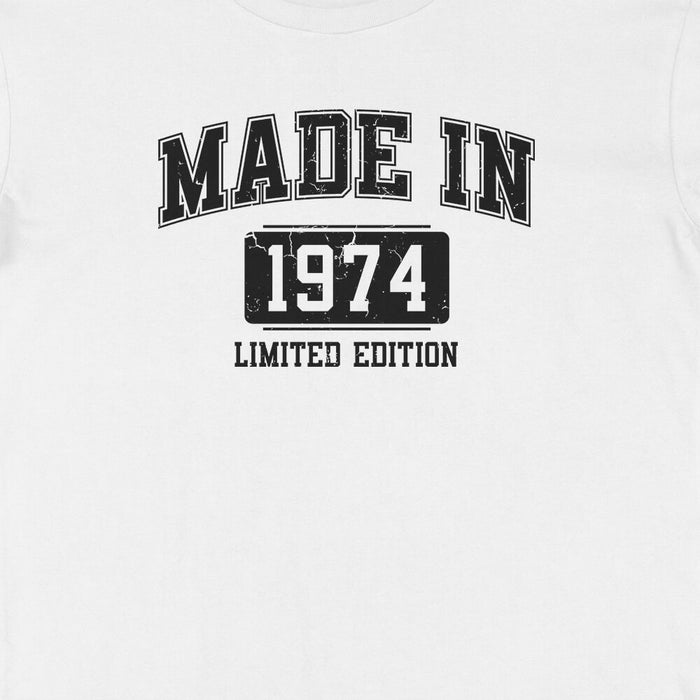 Made In College Style 50th birthday t-shirt