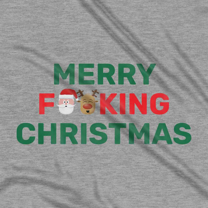 Merry F**king Christmas rude Christmas t-shirt