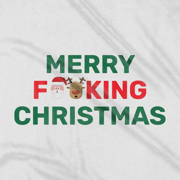 Merry F**king Christmas rude Christmas t-shirt