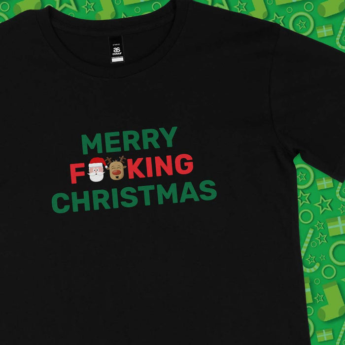 Merry F**king Christmas rude Christmas t-shirt