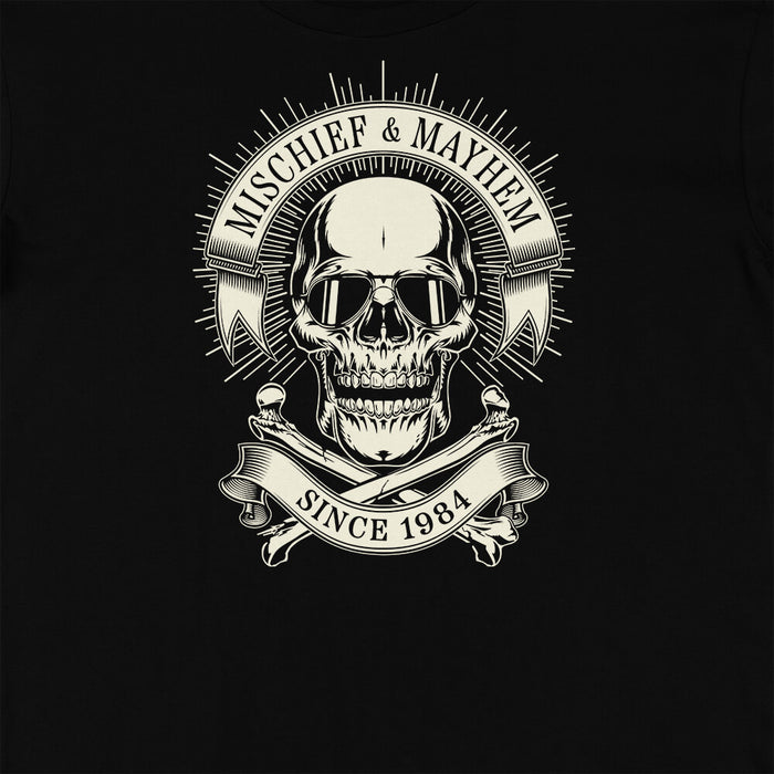 Mischief & Mayhem 40th birthday t-shirt