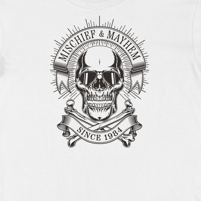 Mischief & Mayhem 40th birthday t-shirt