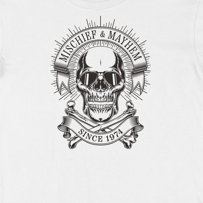 Mischief & Mayhem 50th birthday t-shirt