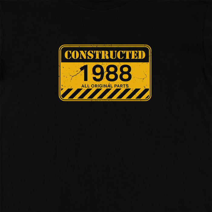 Constructed personalised birthday t-shirt