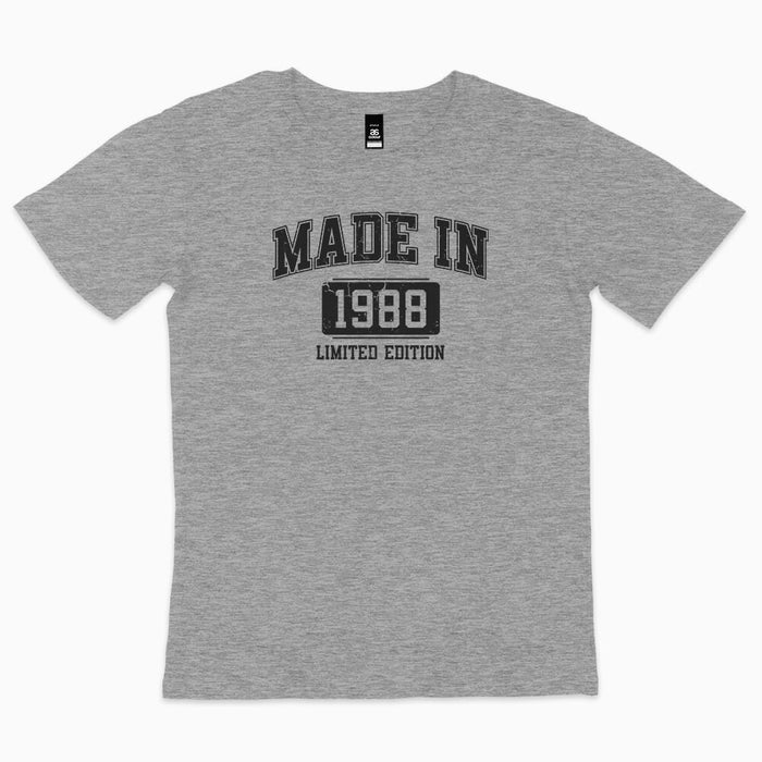 Made In College Style birthday t-shirt